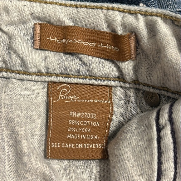 Paige Womens Hollywood Hills Jeans Sz 29 Western Rodeo Cowgirl Classic Farmhouse - Picture 7 of 8